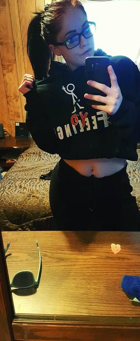 Supporter wearing FYF merch