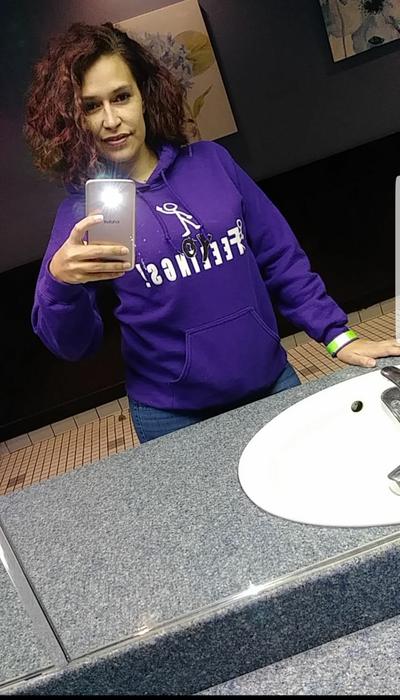 Supporter wearing FYF merch